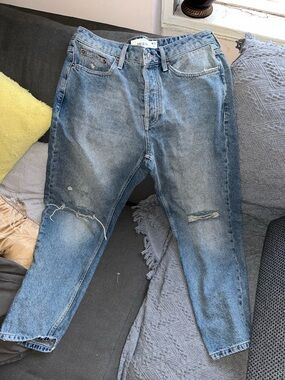 Topman Light Blue Distressed Men’s Jeans